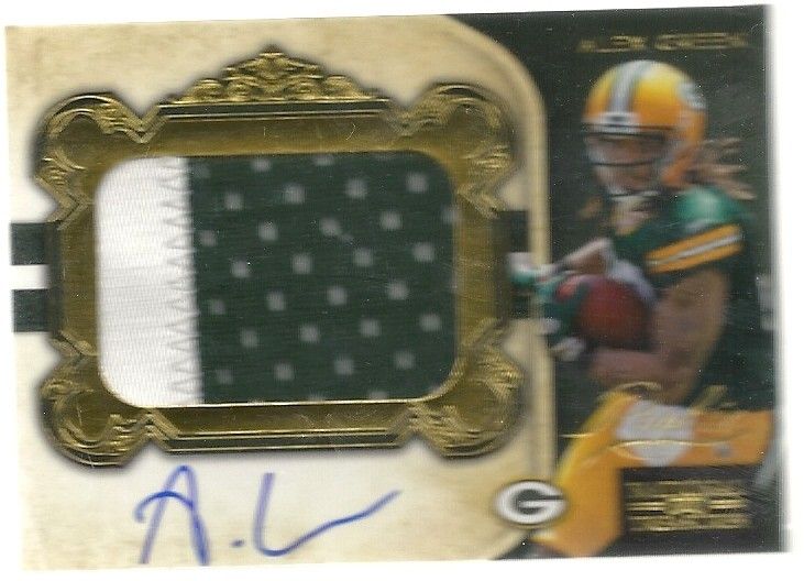 GOLD ROOKIE PATCH AUTO Alex Green Packers Rookie Running Back Nice 2 