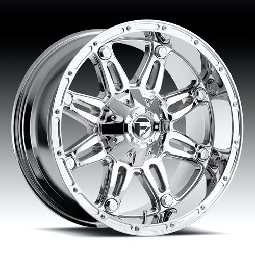 22 FUEL OFFROAD Hostage Wheel SET XD Chrome 22x9.5 RIM FORD CHEVY 