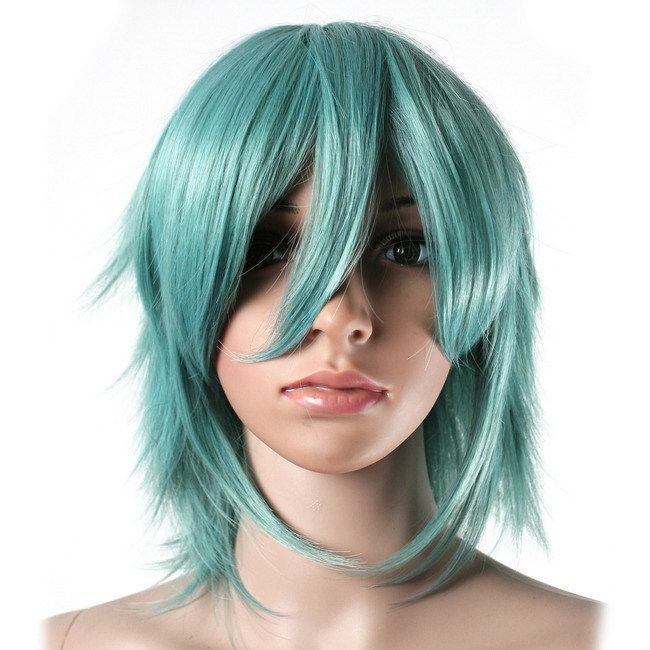 VOCALOID GUMI Cosplay Short WIG JADE GREEN Z39 Flipout  