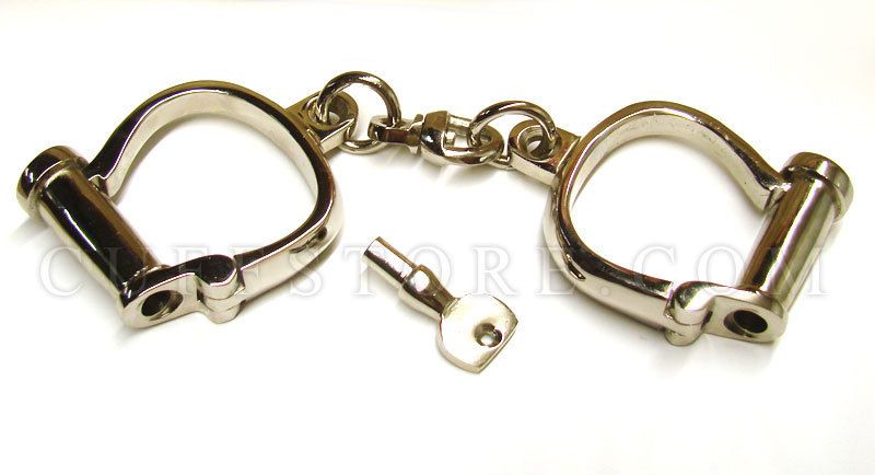 KUB Non Adjustable Darby Style Antique Replica Handcuff  