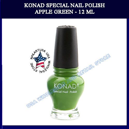 Konad Stamping Nail Art Special Polish Princess APPLE GREEN 12ml USA 