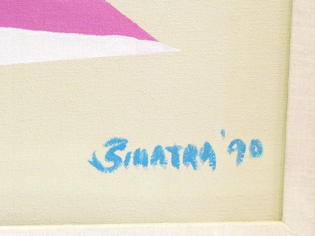 FRANK SINATRA ABSTRACT PAINTING.  