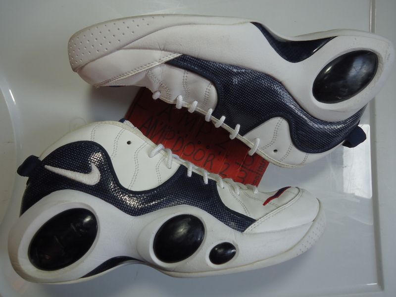 Nike AIR ZOOM FLIGHT 95 Retro 9.5 9 1/2 Kidd white red navy blue rare 