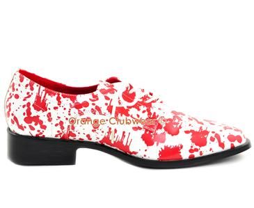   Mens Bloody Gory Slaughterhouse Halloween Costume Loafers Zombie Shoes