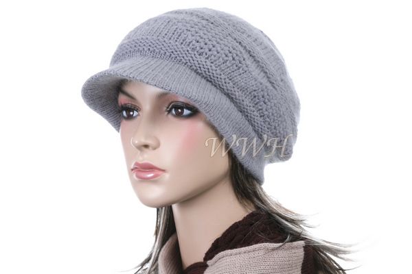 Modern Visor Beanie Cap Hat Woman Newsboy vs334g  