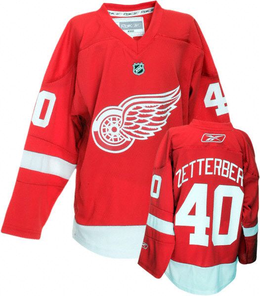 Henrik Zetterberg Youth Jersey Reebok Red #40 Detroit Red Wings Youth 