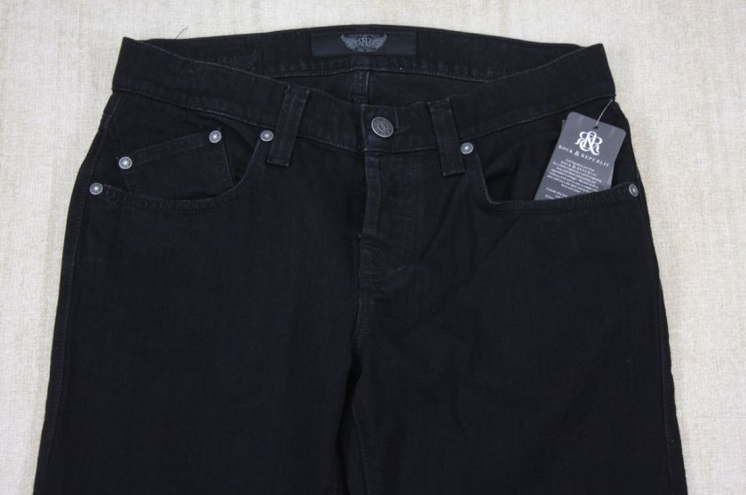 NWT ROCK & REPUBLIC Mens Colburg skinny Jeans size 34 Trapped Black 