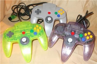 Nintendo 64 Console 3 Controllers 2 Memory Cards Rumble Pack 9 Games 