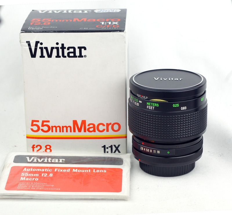 FD mount   Vivitar 55mm f2.8 Macro 11   NEW  L110313  