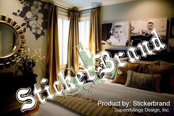 Vinyl Wall Decal Sticker Flower Splat Art 60x58 LARGE  