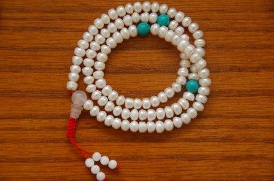 TIBETAN PEARL MALA 108 BEADS FOR MEDITATION  