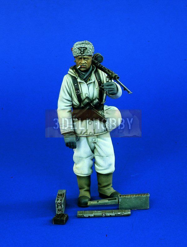 Verlinden 120mm German MG Gunner WWII, item #1085  