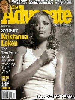 KRISTANNA LOKEN THE L WORD advocate JANUARY 2007  