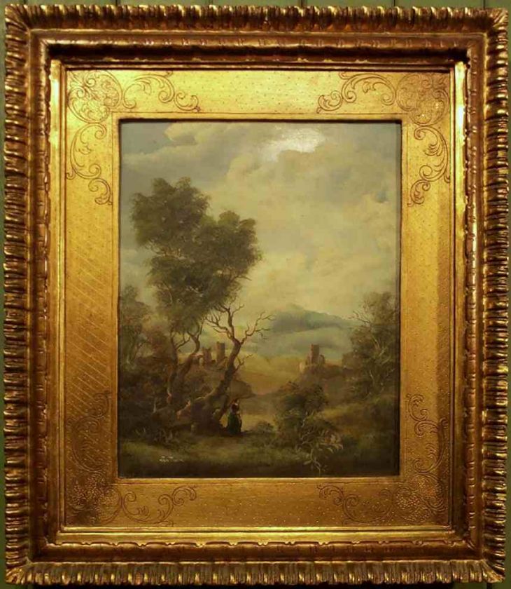 Dutch Landscape by Van Thoren with Great Frame  