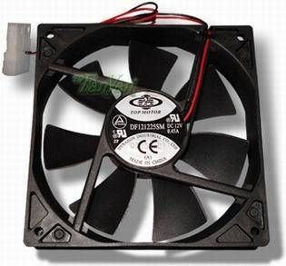 120mm x 25mm Case Fan 4 pin w Molex pass thru connector  