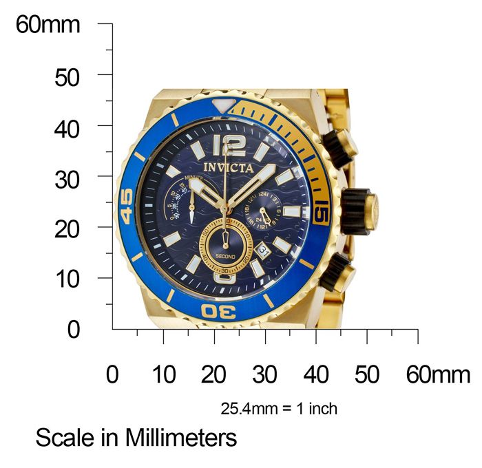 Invicta 1344 Diver Quest Chronograph Stainless Steel Watch  