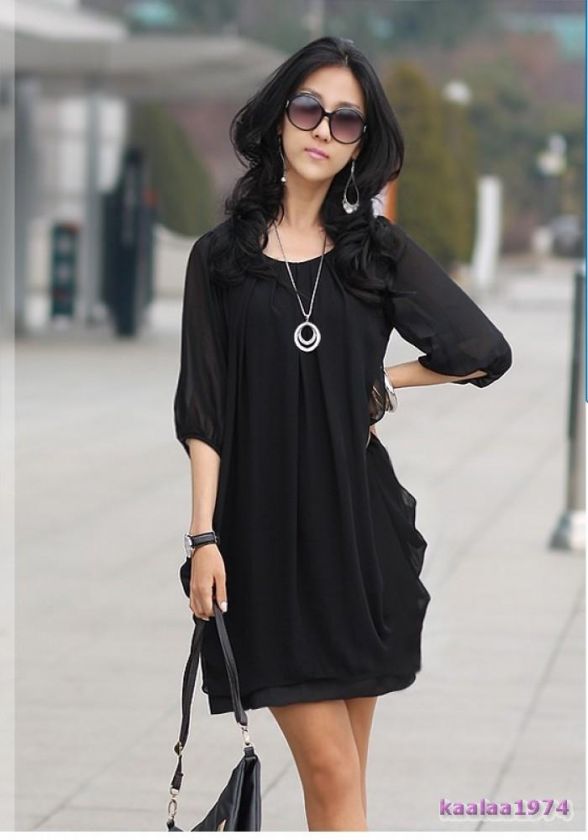 Chiffon Mini Dress   150#