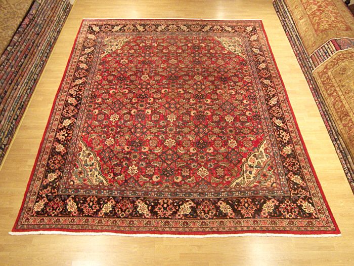 5x12 Excellent Condition Handmade Antique Persian Mahal Vegetable 