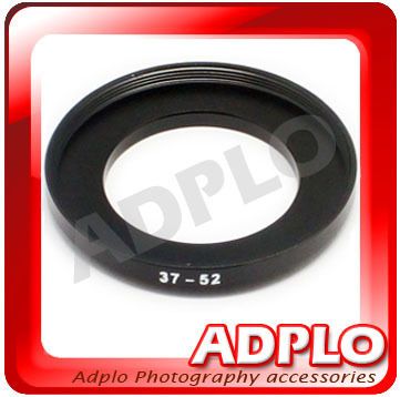 37mm to 52mm 37 52 mm Step Up Lens Filter Ring Adapter  