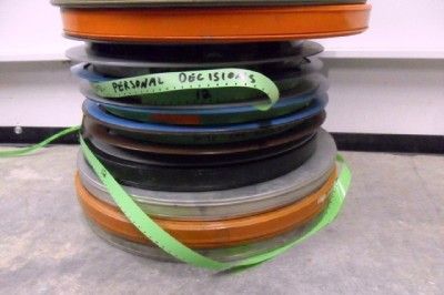 48 16mm Movie Film Reel Lot Metal Case Rare Vintage 7  