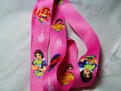 DISNEY PRINCESS SERIES PIN/ID/KEY LANYARD ADULT SZ NEW  