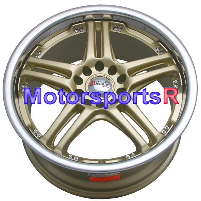 18 XXR 502 Gold Wheels Rims Mazda 3 5 6 Galant Matrix  