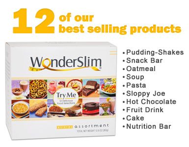 WonderSlim Try Me Assortment  Diet Product Sample Pack  