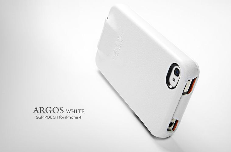 SGP Leather Case [Argos White]   Verizon iPhone 4 CDMA  