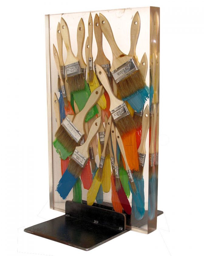 Xaros ( Xavier Subiros ) Paint Brushes Resin Sculpture  