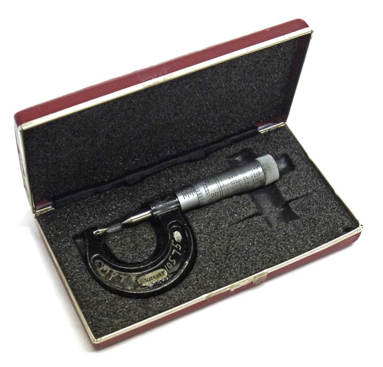 Starrett 210 A 0 1 .001 Thread Pointed Screw Micrometer Mic 