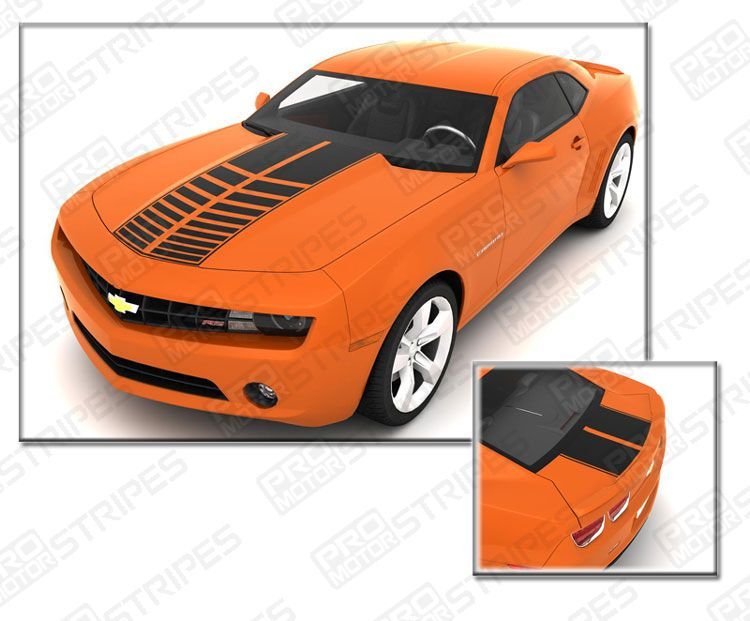 Chevy Camaro 2010 2011 Rally Strobe Stripes Hood Trunk  