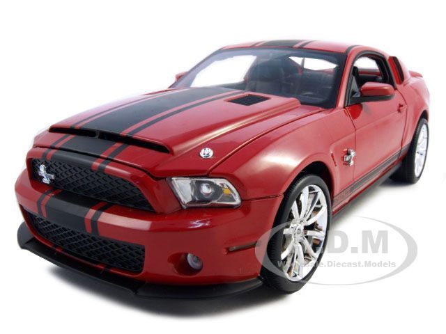 2010 FORD SHELBY MUSTANG GT500 SUPER SNAKE RED 118  