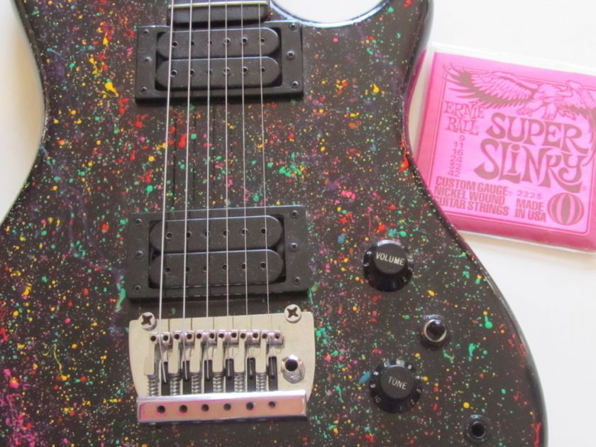 80s YAMAHA GUITAR RX 120 D CUSTOM SHOP SPLATTER PAINT  