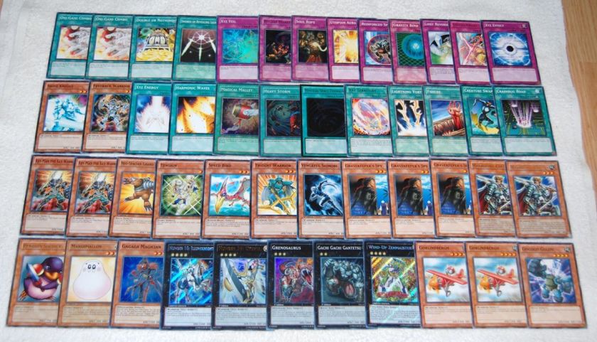 YUGIOH 48 card XYZ deck w/FREE sleeves & deck box  