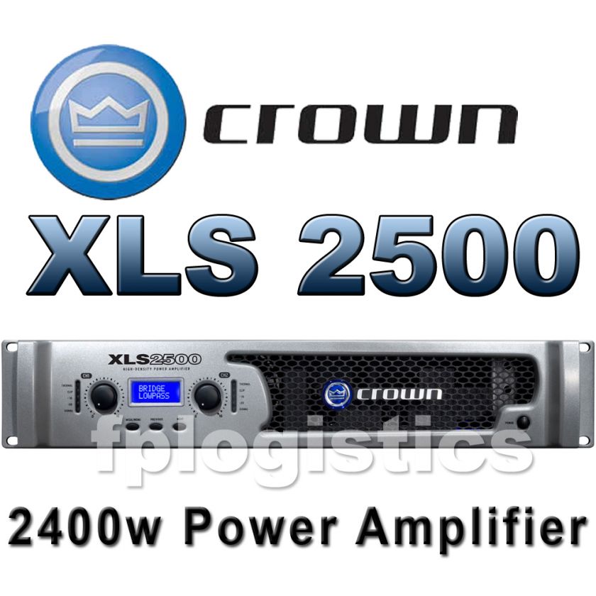 Crown Audio XLS 2500 2400W PA Power Amplifier Amp NEW  