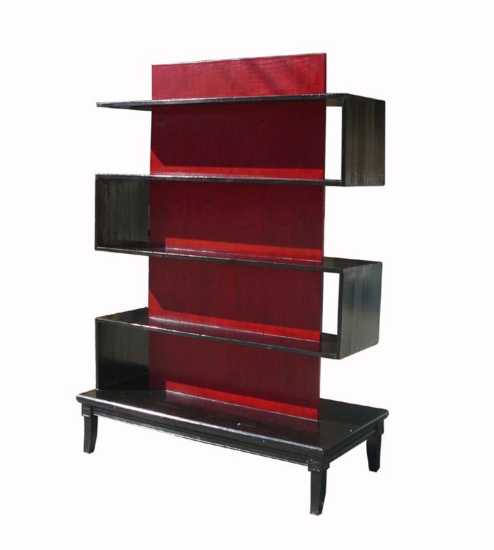 Oriental Contemporary Black & Red Room Divider s2361s  