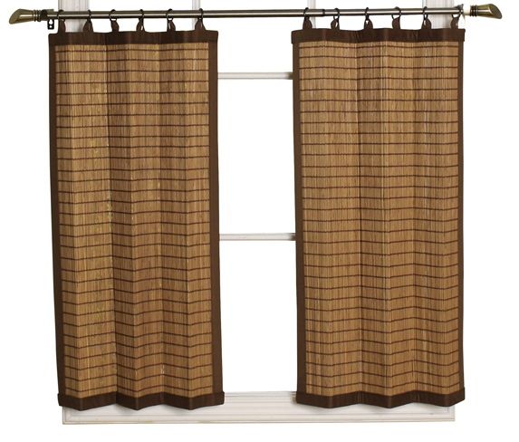 Two Bamboo Window Panels 24 Wide x 36 Long  