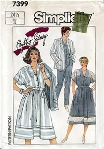 UNCUT SEWING PATTERN WOMEN 24 1/2 4 PCS SIMPLICITY 7399  