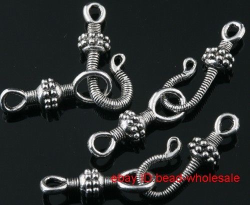 Free 7sets tibetan silver toggle clasps 26mm  