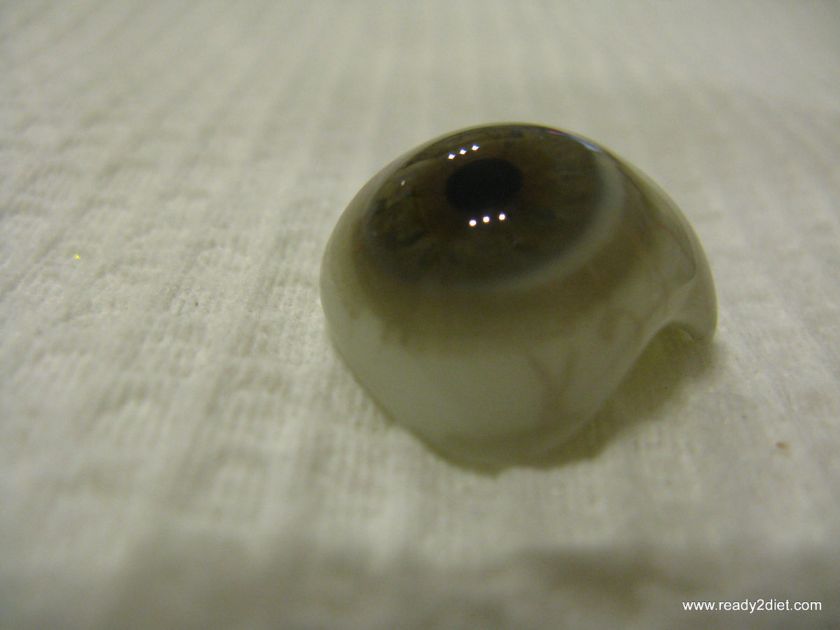   Vintage Human Prosthetic Eye, Antique GLASS artificial Eye #280611