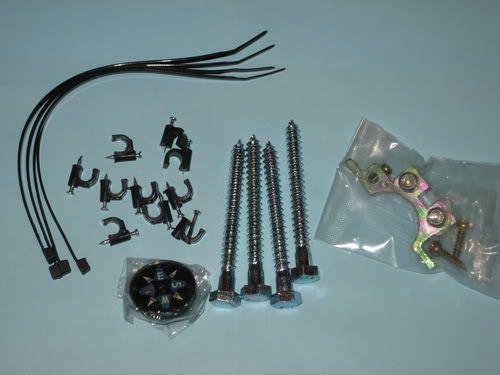 Satellite Dish Mounting & Wiring Installation Kit FTA  