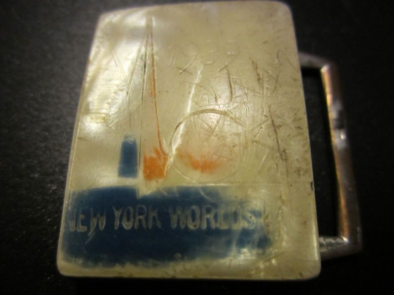 RARE* 1939 NEW YORK WORLDS FAIR BELT BUCKLE  