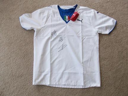 ITALY 2006 WORLD CUP signed PUMA JERSEY w/COA NESTA  