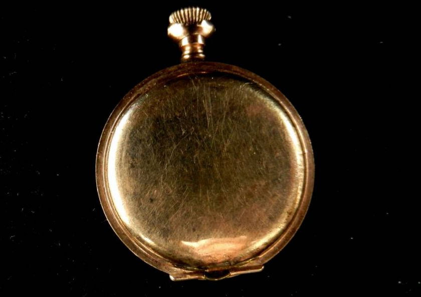 Vintage 1917 Waltham 7 Jewels Dueber Gold Filled Case Ladies Pocket 