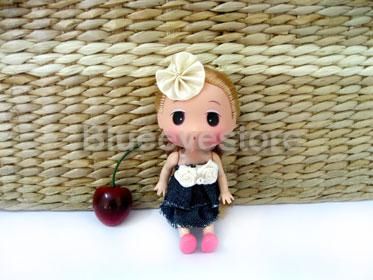 12CM New Lovely Korea Ddung Doll Backpack Ornaments Doll Cute baby 