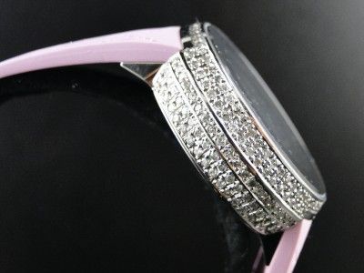 LADIES PINK YA114404 i GUCCI DIAMOND WATCH CUSTOM  