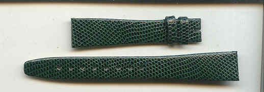 15MM TIFFANY & CO. GREEN LIZARD WATCH BAND  