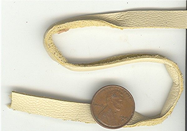 10 FEET GENUINE SOFT SUEDE LEATHER 8X1mm TAN CORD V633  