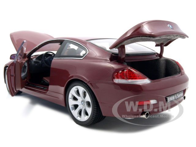 BMW 645Ci 645 COUPE 6 SERIES DARK RED 1/18 KYOSHO  