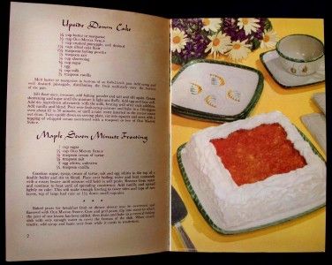 Vintage Oelerich Sweet Secrets Old Manse Syrup Cookbook  